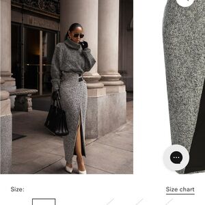 Elegant Gray Women's Skirt